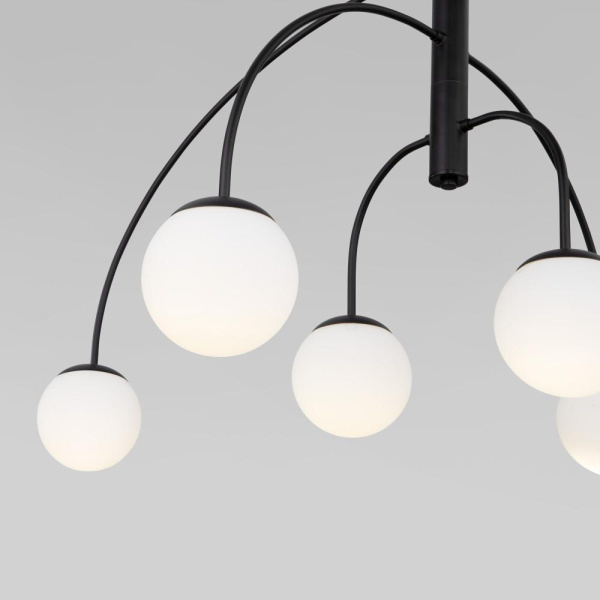 Потолочный светильник со стеклянным плафоном 30179/6 черный