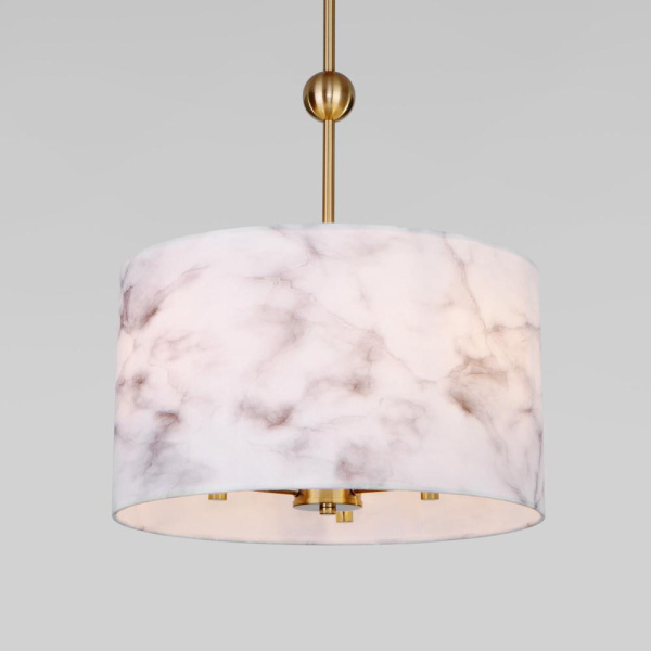 Потолочный светильник с тканевым абажуром 60174/3 латунь