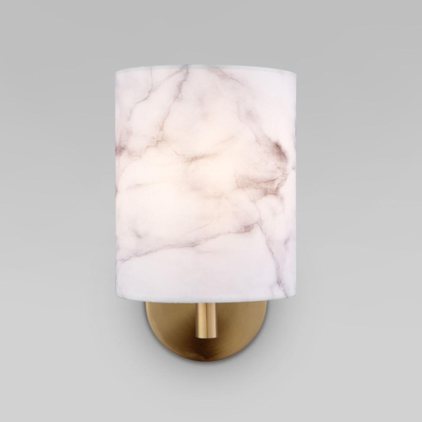 Настенный светильник с тканевым абажуром 60174/1 латунь