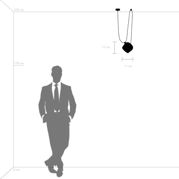 727113 Люстра OMEGA 1х40W E27 BROWN ALU