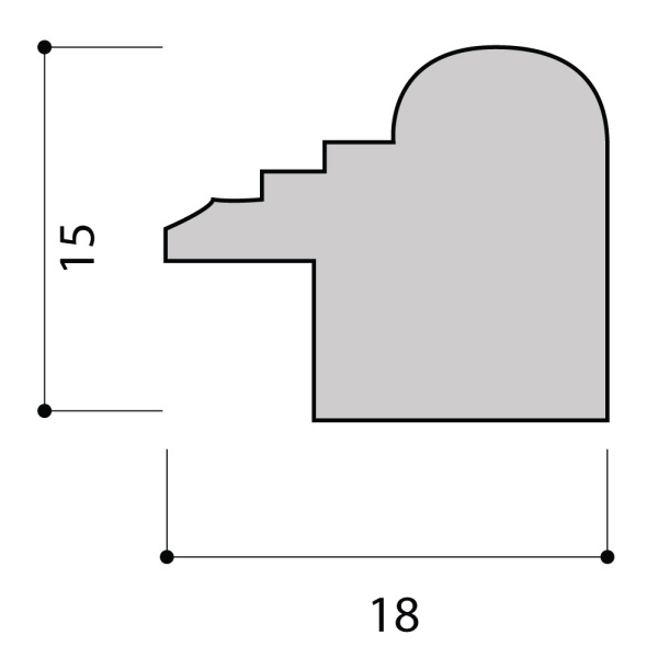 Фоторамка Image Art С18 С18 30х42 деревянная из сосны, цвет красное дерево, вставка-прозрачный пластик