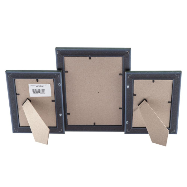 Фоторамка Image Art PL76-03 пластиковая мультирамка размер фото 10х15 и 15х21 цвет зебрано на 3 фото