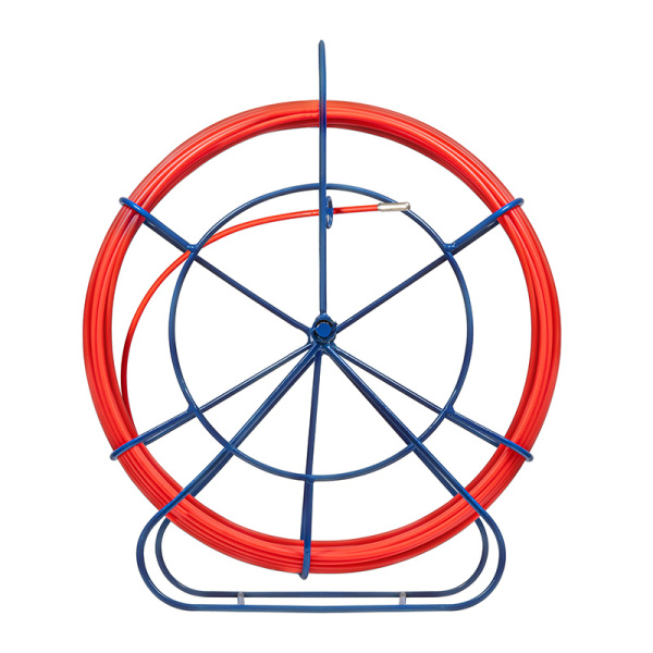 Протяжка кабельная (УЗК в напольной катушке), стеклопруток, d=6,0мм, 30м, красная REXANT