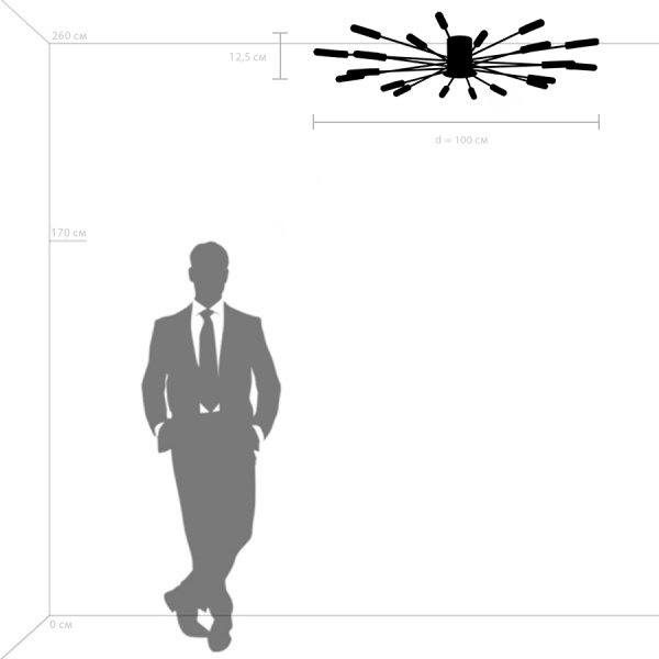 732203 Люстра RAGNO 20х5W(led) G9 ШАМПАНЬ/ЗОЛОТО