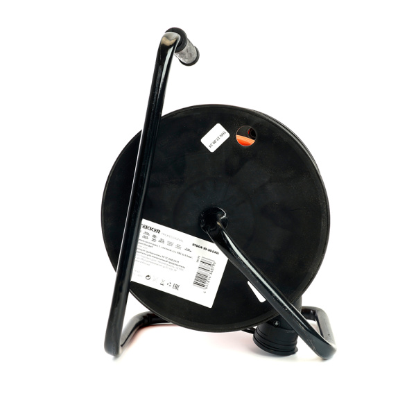 Удлинитель на пластиковой катушке STD04-10-30 (UG) 1-местный с/з 3*1,5, 30м, 250В, 16А, IP44, Standart (29409)