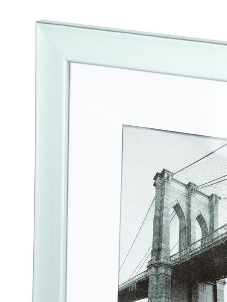 Фоторамка Image Art 612/40х50 пластиковая со стеклом цвет матовое серебро