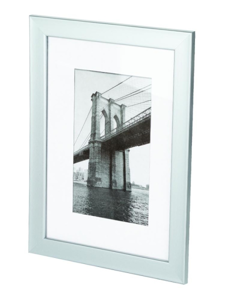 Фоторамка Image Art 612/10х15 пластиковая со стеклом цвет матовое серебро