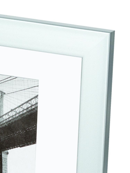 Фоторамка Image Art 612/21х30 пластиковая со стеклом цвет матовое серебро