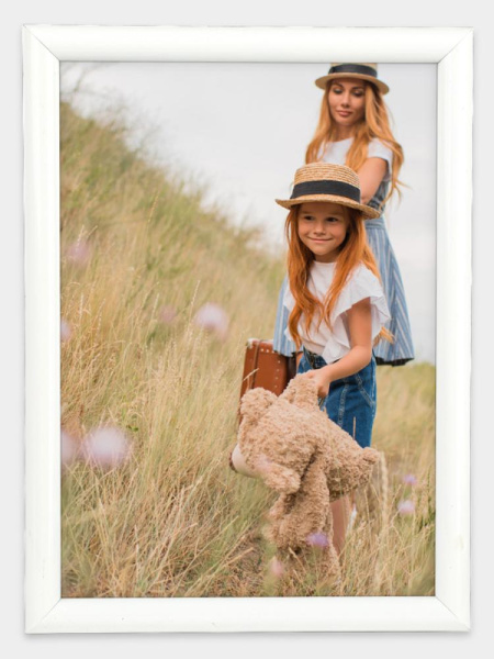 Фоторамка Image Art Радуга 30х40 пластиковая со стеклом белый