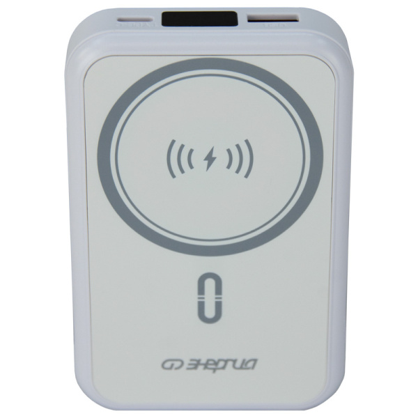 Внешний аккумулятор Энергия Power bank LFP 10000 с магнитом и беспроводной зарядкой
