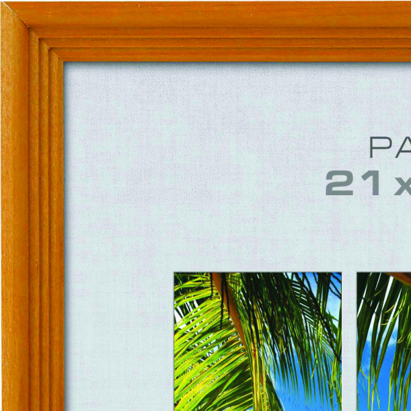 Фоторамка Image Art С18 10х15 деревянная из сосны, цвет янтарь, вставка-прозрачный пластик (116шт)