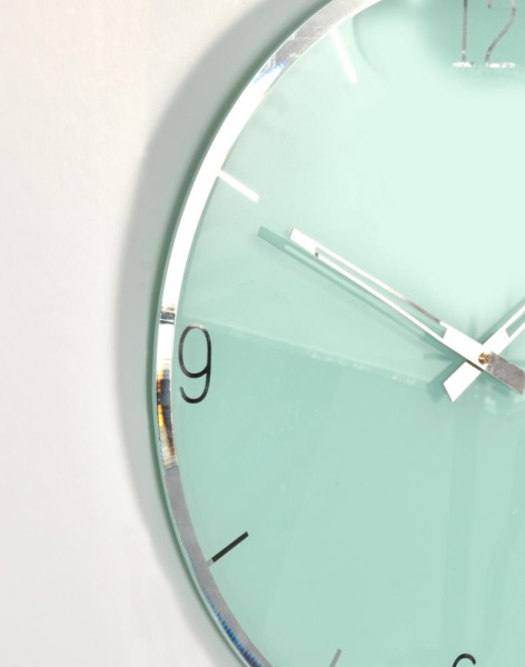 Innova Часы W09654, муранское стекло, диаметр 35 см, цвет зеленый (6/108)