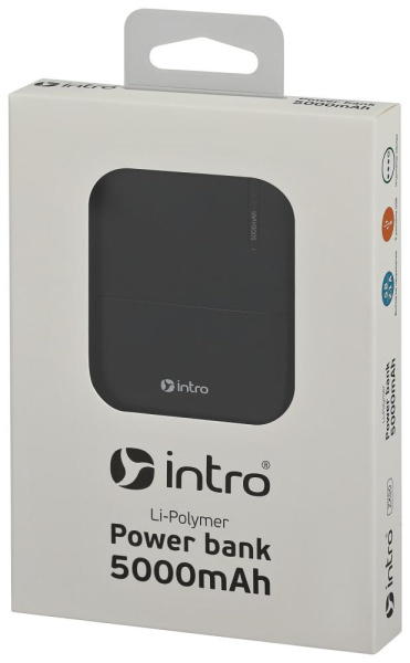Power bank портативное зарядное устройство Intro ZX50 5000mAh черный