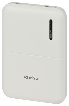 Power bank портативное зарядное устройство Intro ZX50 5000mAh белый