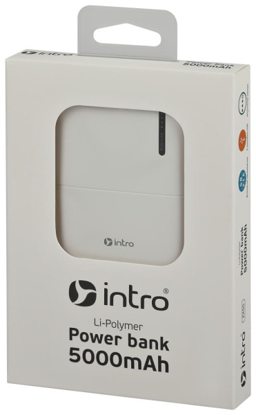 Power bank портативное зарядное устройство Intro ZX50 5000mAh белый