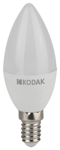 Лампочка светодиодная Kodak LED KODAK B35-7W-830-E14 E14 / Е14 7Вт свеча теплый белый свет