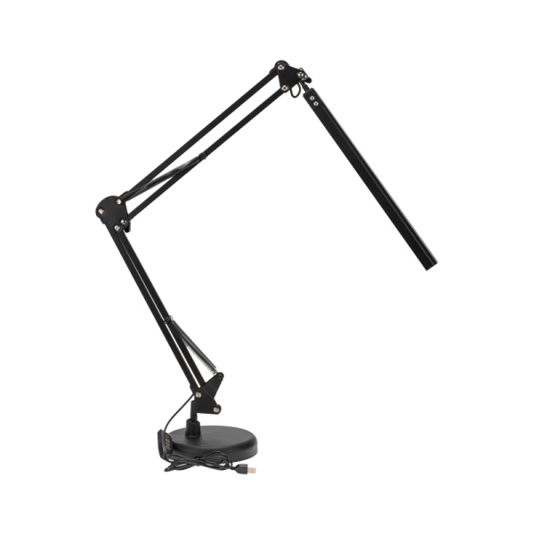 Светильник настольный с 2 креплениями (подставка и струбцина) LED, 10Вт, черный REXANT