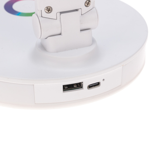 Светильник настольный с RGB-ночником, LED, 12Вт, белый REXANT