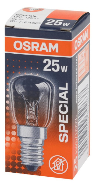 Лампочка Osram SPECIAL T26 25Вт Е14 / E14 230В прозрачная