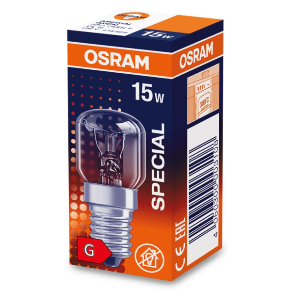 Лампочка Osram SPECIAL OVEN T22 15Вт Е14 / E14 230В прозрачная