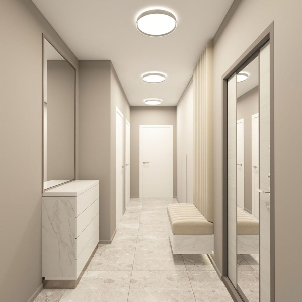 DK6510-WH/1 Накладной светильник, LED, 40W, IP 20, 3000K - 6500K, белый, металл, полимер