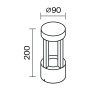 Настенный светильник (бра) Outdoor O458WL-L9GF3K