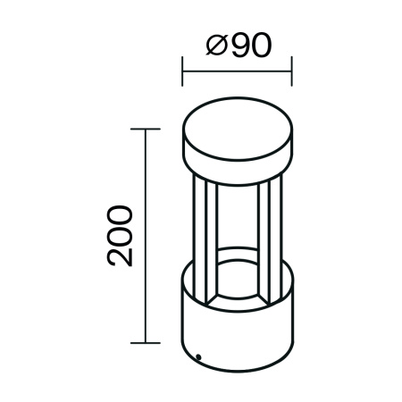 Настенный светильник (бра) Outdoor O458WL-L9GF3K