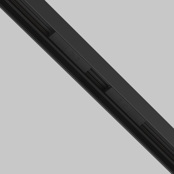 Коннектор питания прямой гибкий 5см Exility черный