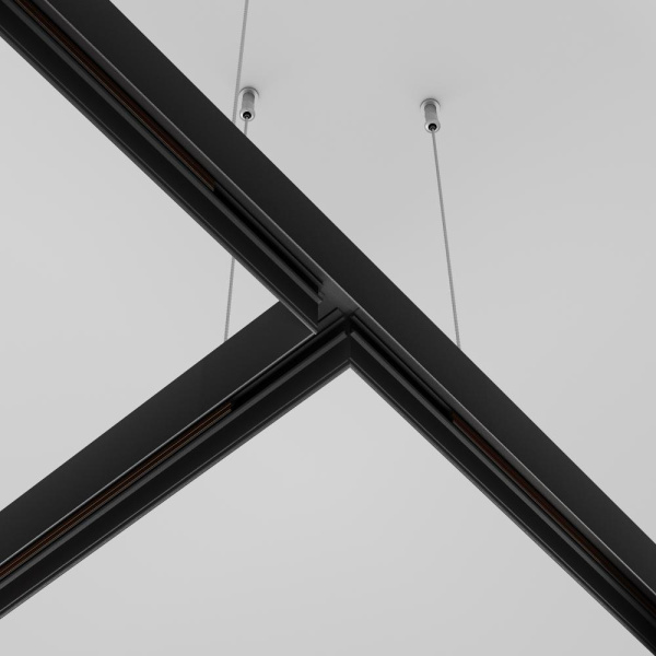 Коннектор Т-образный Exility накладной черный