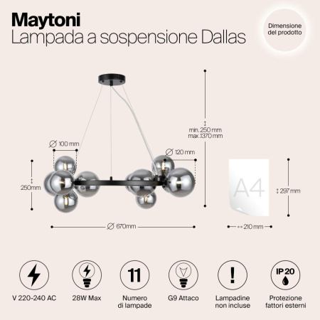 Подвесной светильник Maytoni MOD545PL-11B