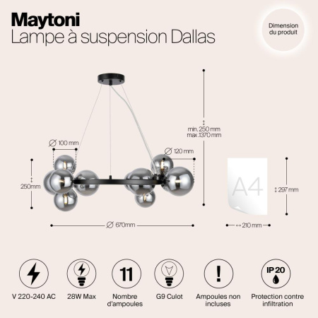 Подвесной светильник Maytoni MOD545PL-11B
