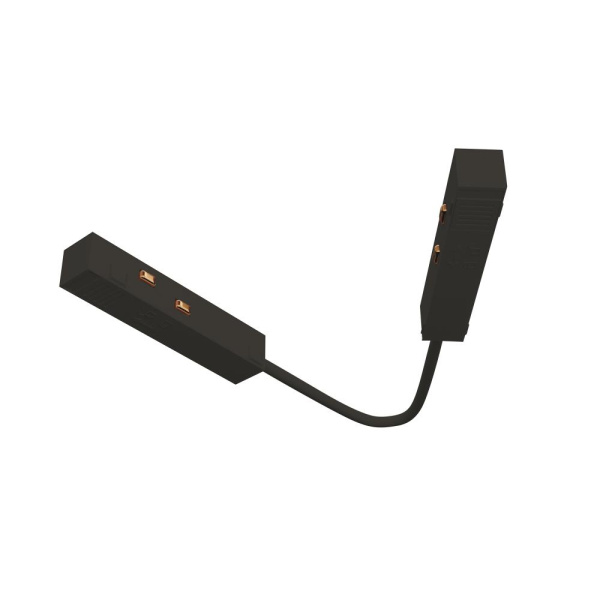 Коннектор питания угловой 15 см Exility черный