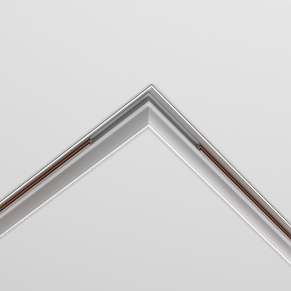 Коннектор угловой 90° Exility встраиваемый под ГКЛ 9,5мм, белый