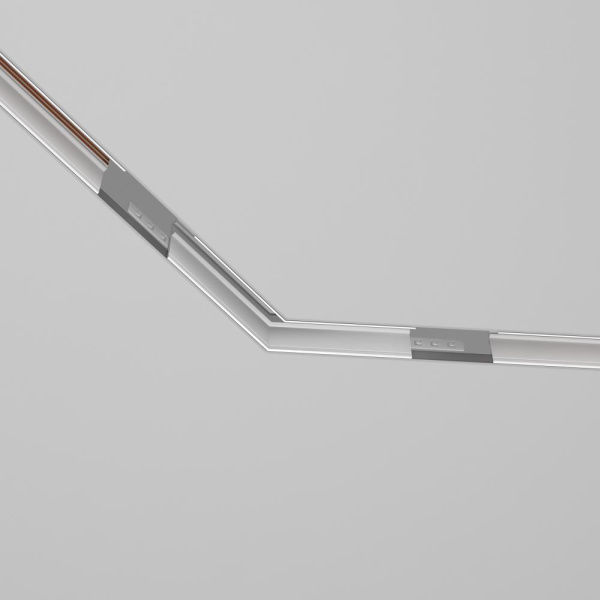 Коннектор угловой 135° Exility встраиваемый под ГКЛ 9,5мм, белый