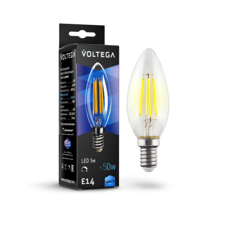 Светодиодная лампа Crystal Candle 5W 4000K E14 DIM