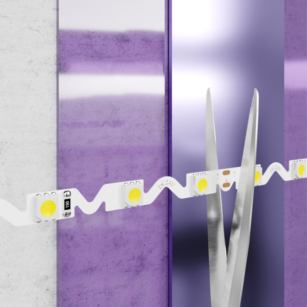 Светодиодная лента 24В 5050 12Вт/м 6000K 5м IP20