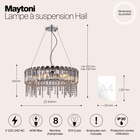 Подвесной светильник Maytoni MOD097PL-08CH