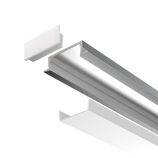 Алюминиевый профиль встраиваемый 22x6