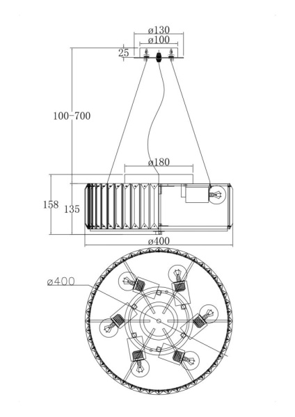 Потолочный светильник Maytoni MOD080CL-06CH