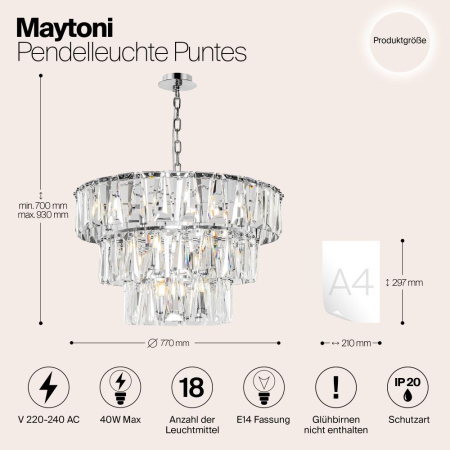 Подвесной светильник Maytoni MOD043PL-18CH