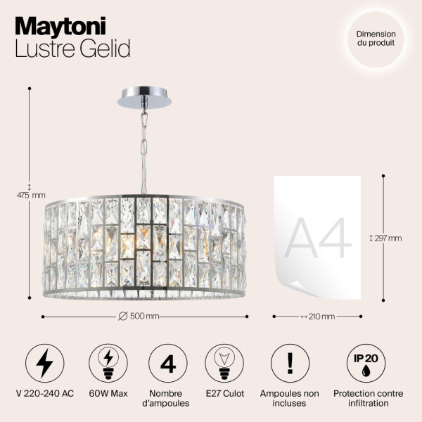 Люстра Maytoni MOD184-PL-04-CH