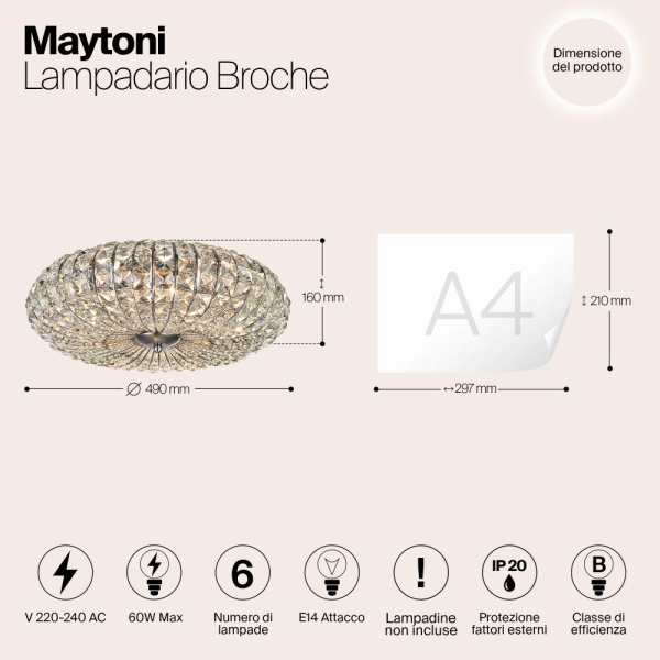 Люстра Maytoni DIA902-06-N