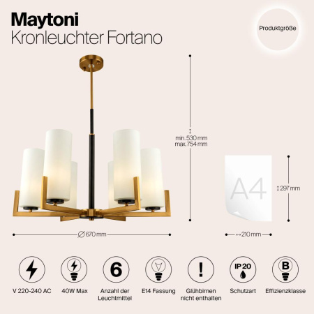 Люстра Maytoni MOD089PL-06BS