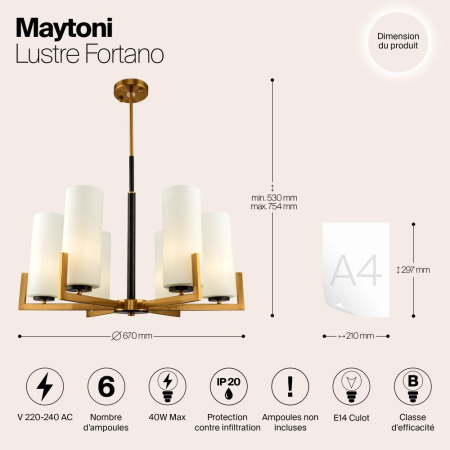 Люстра Maytoni MOD089PL-06BS