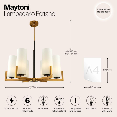 Люстра Maytoni MOD089PL-06BS