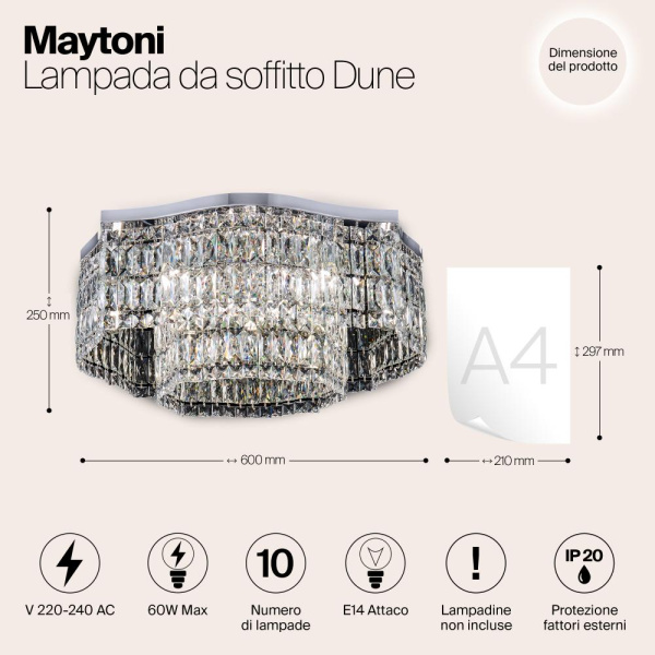Потолочный светильник Maytoni DIA005CL-10CH