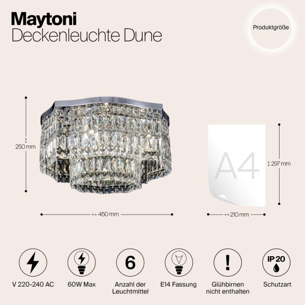 Потолочный светильник Maytoni DIA005CL-06CH