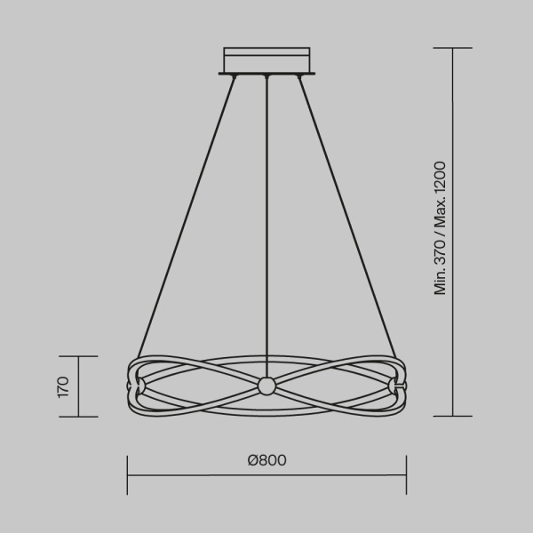 Подвесной светильник Maytoni MOD062PL-L56CH3K