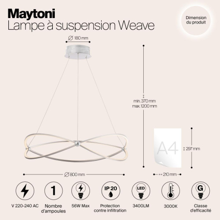 Подвесной светильник Maytoni MOD062PL-L56CH3K