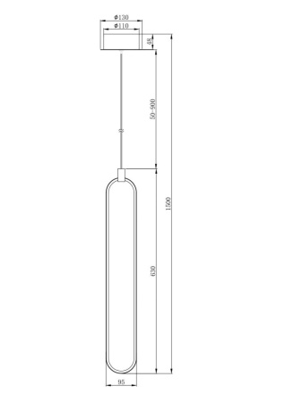 Подвесной светильник Maytoni MOD017PL-L13G
